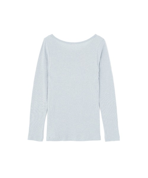 MARGARET HOWELL(マーガレットハウエル)の「COTTON SILK RIB TOP(Tシャツ/カットソー・レディース・ライトグレー/ブラック/ブルー・FREE)」の9枚目の写真