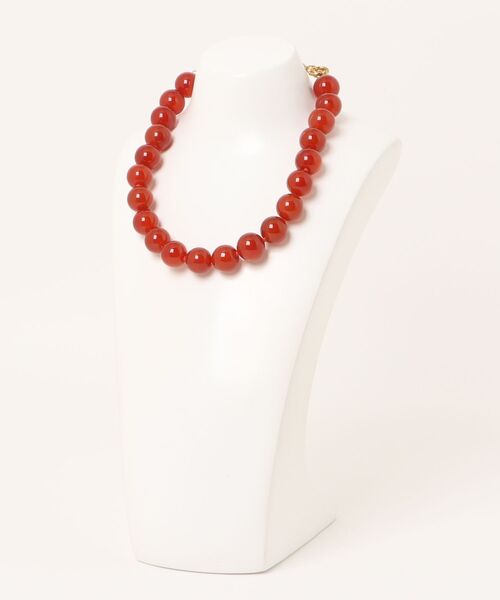 TUWAKRIM（トゥワクリム）の「【TUWAKRIM】レッドアゲートネックレスL（ネックレス・レディース・レッド・MEDIUM）」の13枚目の写真