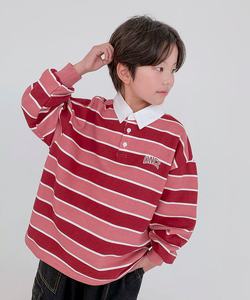 BERRYCLOSET(ベリークローゼット)の「ワンスカラー ストライプ スウェット(スウェット・レディース・ブラック/ピンク・11号/13号/5号/17号/19号/7号/15号/09号)」の4枚目の写真