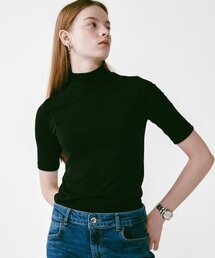 Lossy Half Pola Knit [Black]
