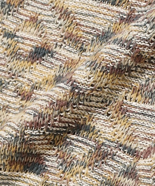 BEAMS PLUS（ビームスプラス）の「V-Neck Vest "KASURI" Jacquard（ニット/セーター・メンズ・イエロー/ベージュ/ネイビー・X-LARGE/LARGE/MEDIUM/SMALL）」の10枚目の写真