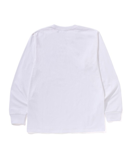 A BATHING APE(アベイシングエイプ)の「COLLEGE LS TEE(Tシャツ/カットソー・メンズ・ネイビー/グレー/サックスブルー/ブラック/ホワイト/グリーン・MEDIUM/XX-LARGE/SMALL/LARGE/X-LARGE/XXX-LARGE)」の7枚目の写真