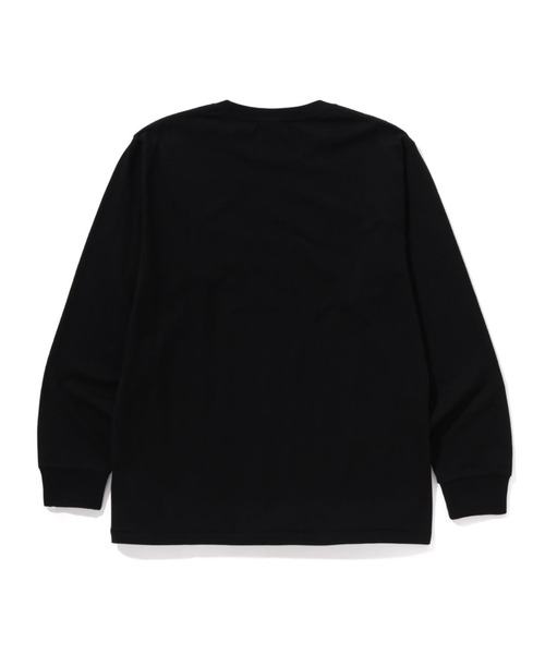 A BATHING APE(アベイシングエイプ)の「COLLEGE LS TEE(Tシャツ/カットソー・メンズ・ネイビー/グレー/サックスブルー/ブラック/ホワイト/グリーン・MEDIUM/XX-LARGE/SMALL/LARGE/X-LARGE/XXX-LARGE)」の8枚目の写真