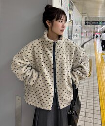 【umm.】WEB限定パイピングボアジャケット