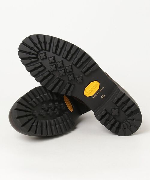 PADRONE（パドローネ）の「【PADRONE】別注 WPL DERBY PLAIN TOE SHOES with Vibram PU8759-2010（ドレスシューズ・メンズ・ダークブラウン/ブラック・42/41/40）」の9枚目の写真