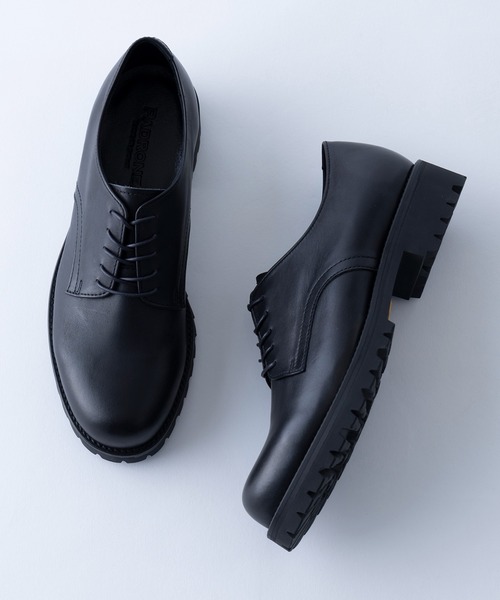 PADRONE（パドローネ）の「【PADRONE】別注 WPL DERBY PLAIN TOE SHOES with Vibram PU8759-2010（ドレスシューズ・メンズ・ダークブラウン/ブラック・42/41/40）」の3枚目の写真