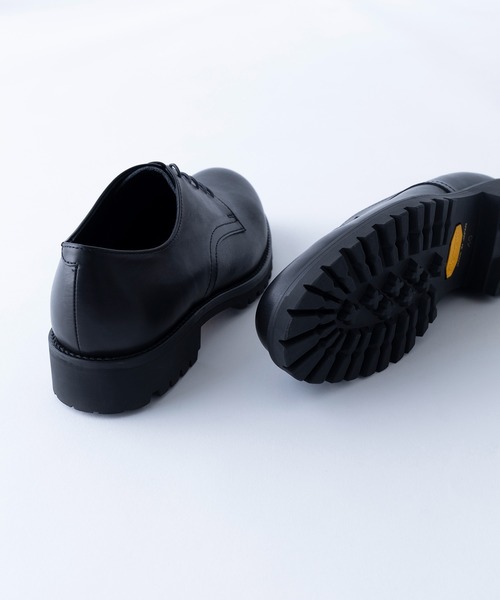 PADRONE（パドローネ）の「【PADRONE】別注 WPL DERBY PLAIN TOE SHOES with Vibram PU8759-2010（ドレスシューズ・メンズ・ダークブラウン/ブラック・42/41/40）」の6枚目の写真