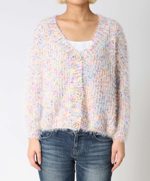 Cepica（セピカ）の「ポコポコMIXヤーンニットカーディガン（カーディガン/ボレロ・レディース・アイボリー・FREE）」の6枚目の写真