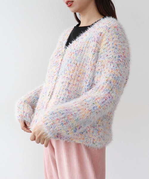 Cepica（セピカ）の「ポコポコMIXヤーンニットカーディガン（カーディガン/ボレロ・レディース・アイボリー・FREE）」の4枚目の写真