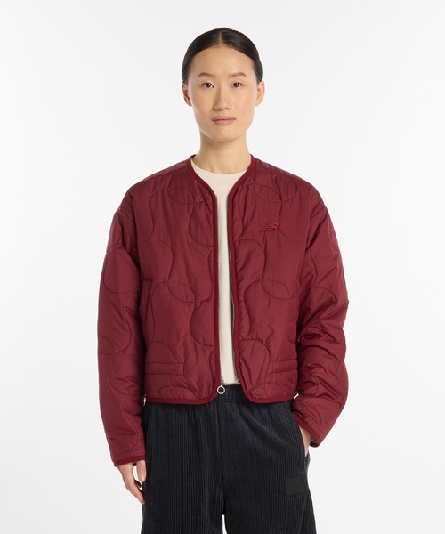 NEW BALANCE（ニューバランス）の「LNYパデットジャケット（ブルゾン・レディース・バーガンディー/ブラック・X-LARGE/LARGE/MEDIUM/SMALL）」の2枚目の写真