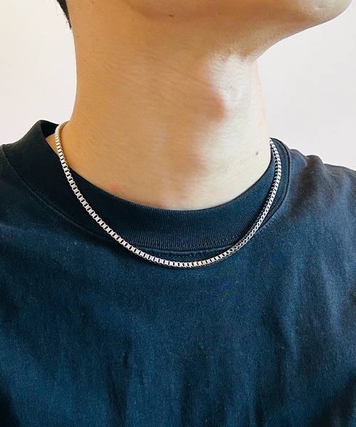 BEATJIVE（ビートジャイブ）の「ベネチアンチェーン ネックレス シルバー ゴールド メンズ レディース（ネックレス・メンズ・ゴールド系その他2/ゴールド系その他3/シルバー/シルバー系その他2/シルバー系その他3/シルバー系その他/ゴールド/ゴールド系その他・50cm/45cm）」の2枚目の写真