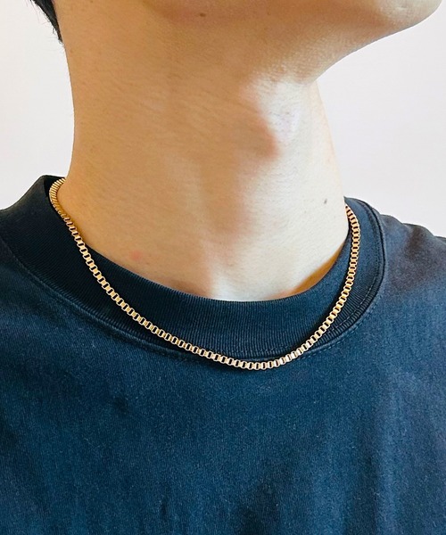 BEATJIVE（ビートジャイブ）の「ベネチアンチェーン ネックレス シルバー ゴールド メンズ レディース（ネックレス・メンズ・ゴールド系その他2/ゴールド系その他3/シルバー/シルバー系その他2/シルバー系その他3/シルバー系その他/ゴールド/ゴールド系その他・50cm/45cm）」の6枚目の写真