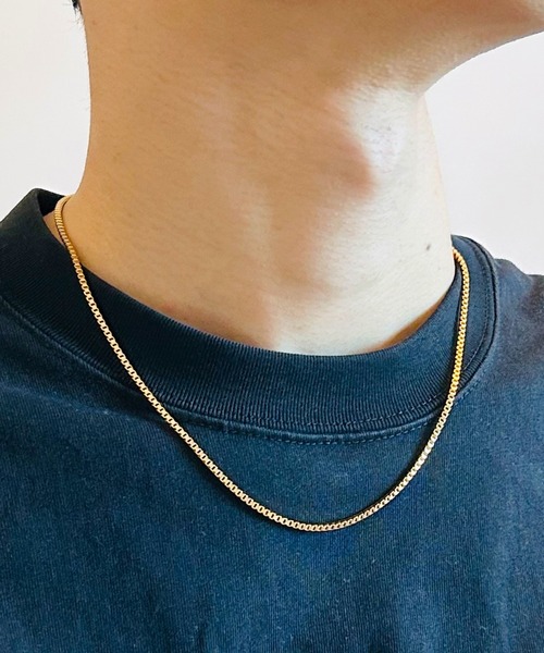 BEATJIVE（ビートジャイブ）の「ベネチアンチェーン ネックレス シルバー ゴールド メンズ レディース（ネックレス・メンズ・ゴールド系その他2/ゴールド系その他3/シルバー/シルバー系その他2/シルバー系その他3/シルバー系その他/ゴールド/ゴールド系その他・50cm/45cm）」の7枚目の写真