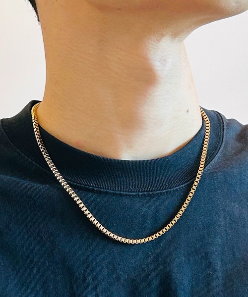 BEATJIVE（ビートジャイブ）の「ベネチアンチェーン ネックレス シルバー ゴールド メンズ レディース（ネックレス・メンズ・ゴールド系その他2/ゴールド系その他3/シルバー/シルバー系その他2/シルバー系その他3/シルバー系その他/ゴールド/ゴールド系その他・50cm/45cm）」の8枚目の写真