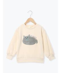 Samansa Mos2 Lagom（サマンサモスモスラーゴム）の「もふもふネコトレーナー（Tシャツ/カットソー）」