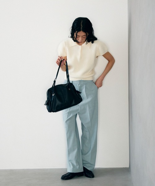 Lutim by u(ルチバイユー)の「サイドポケットダブルハンドルボストンバッグ(ボストンバッグ・レディース・ブラウン/ブラック・FREE)」の15枚目の写真