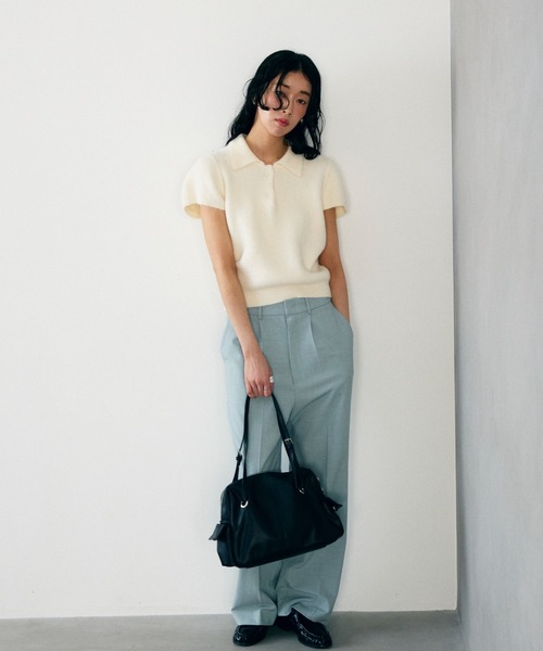 Lutim by u(ルチバイユー)の「サイドポケットダブルハンドルボストンバッグ(ボストンバッグ・レディース・ブラウン/ブラック・FREE)」の13枚目の写真