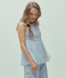 DOUBLE STANDARD CLOTHING | チュールバルーンオーバーキャミソール(シャツ/ブラウス)