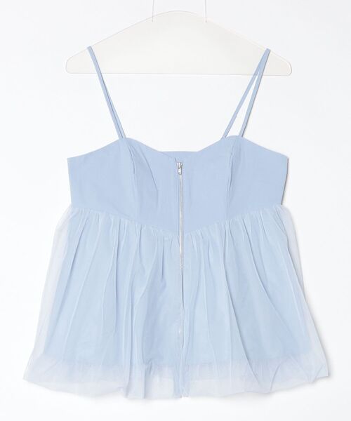 DOUBLE STANDARD CLOTHING（ダブルスタンダードクロージング）の「チュールバルーンオーバーキャミソール（シャツ/ブラウス・レディース・サックスブルー/チャコール・FREE）」の15枚目の写真