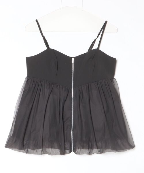 DOUBLE STANDARD CLOTHING（ダブルスタンダードクロージング）の「チュールバルーンオーバーキャミソール（シャツ/ブラウス・レディース・サックスブルー/チャコール・FREE）」の14枚目の写真
