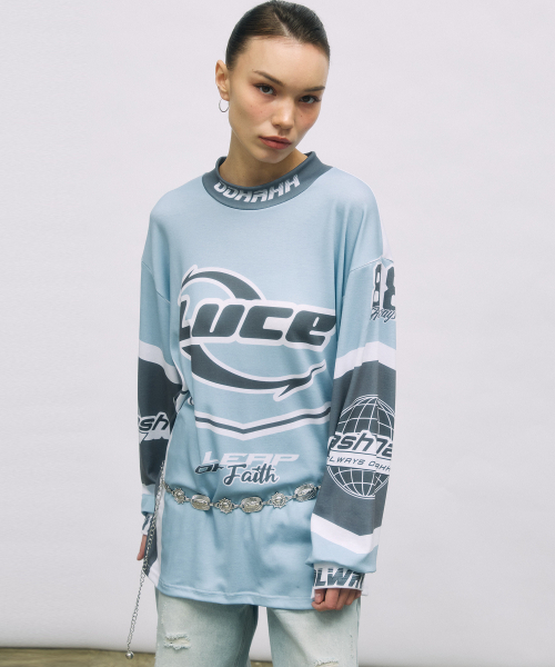 OOH-AHH(ウーアー)の「88レーサーティーシャツ(ソラ)(Tシャツ/カットソー・レディース・その他・FREE)」の2枚目の写真