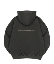 EXCURSE（エクスカース）の「ガーメントダイオーバーサイズフードパーカー（起毛）チャコール（パーカー）」