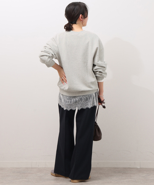 JOURNAL STANDARD relume（ジャーナルスタンダード　レリューム）の「《WEB限定追加2》ヴィンテージライクカレッジロゴスウェット（スウェット・レディース・ベージュ/アイボリー・FREE）」の14枚目の写真