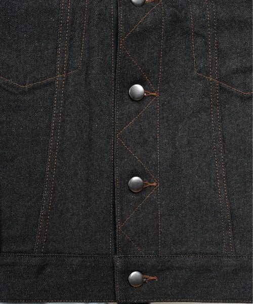 LURAKU（ルラク）の「【LURAKU】Rigid Denim Jacket / リジットデニムジャケット｜SETUP対応（デニムジャケット・メンズ・ブラック・S/M/L）」の22枚目の写真