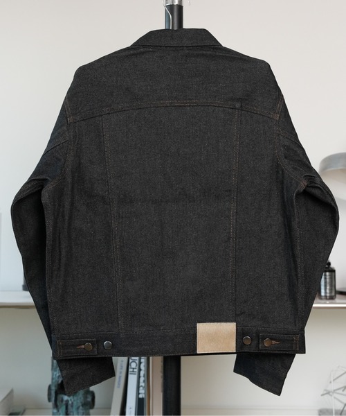 LURAKU（ルラク）の「【LURAKU】Rigid Denim Jacket / リジットデニムジャケット｜SETUP対応（デニムジャケット・メンズ・ブラック・S/M/L）」の17枚目の写真