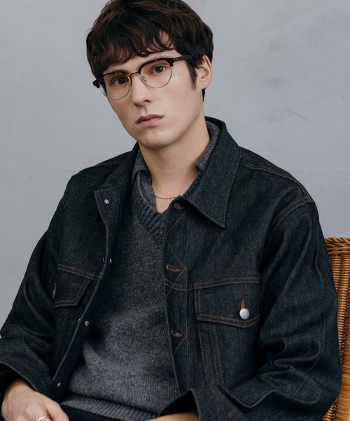 LURAKU（ルラク）の「【LURAKU】Rigid Denim Jacket / リジットデニムジャケット｜SETUP対応（デニムジャケット・メンズ・ブラック・S/M/L）」の10枚目の写真