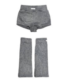 runningHIGH（ランニングハイ）の「ファーショーツ＆レッグウォーマー [グレー]（レッグウォーマー）」
