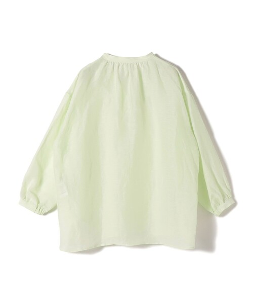 SHIPS（シップス）の「〈手洗い可能〉IMPERIAL LINEN 混 バンドカラー スキッパー シャツ（シャツ/ブラウス・レディース・ネイビー/ミント/オフホワイト/ブラウン・ONE SIZE）」の16枚目の写真