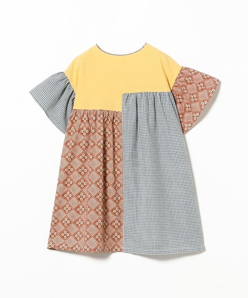 こども ビームス（コドモビームス）の「マルチパターン ワンピース 2026SS（90～140cm）（ワンピース・キッズ・ネイビー/イエロー・140/130/120/110/100/90）」の3枚目の写真