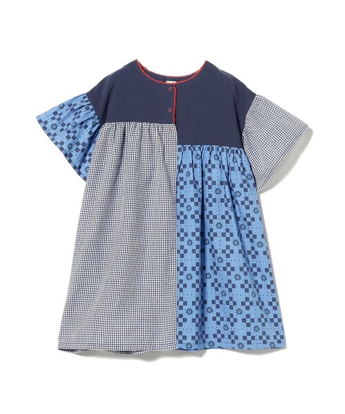 こども ビームス（コドモビームス）の「マルチパターン ワンピース 2026SS（90～140cm）（ワンピース・キッズ・ネイビー/イエロー・140/130/120/110/100/90）」の5枚目の写真
