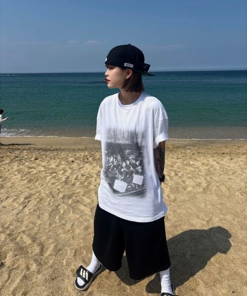 CONCEPTIDE（コンセプタイド）の「オーケストラアートワークTシャツ_ホワイト（Tシャツ/カットソー・レディース・その他・S/M/L）」の7枚目の写真