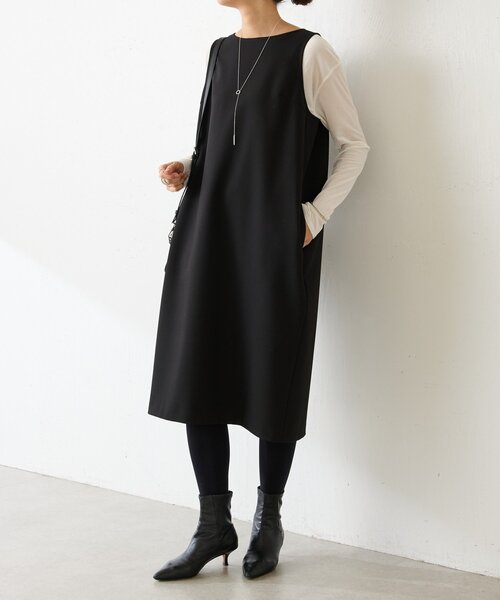 LIVETART（リヴェタート）の「《LIVETART》コクーンワンピース（ワンピース・レディース・ベージュ/ブラック・FREE）」の2枚目の写真