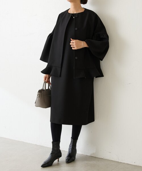 LIVETART（リヴェタート）の「《LIVETART》コクーンワンピース（ワンピース・レディース・ベージュ/ブラック・FREE）」の9枚目の写真