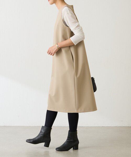 LIVETART（リヴェタート）の「《LIVETART》コクーンワンピース（ワンピース・レディース・ベージュ/ブラック・FREE）」の18枚目の写真