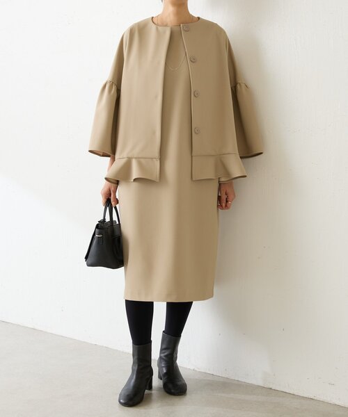 LIVETART（リヴェタート）の「《LIVETART》コクーンワンピース（ワンピース・レディース・ベージュ/ブラック・FREE）」の20枚目の写真