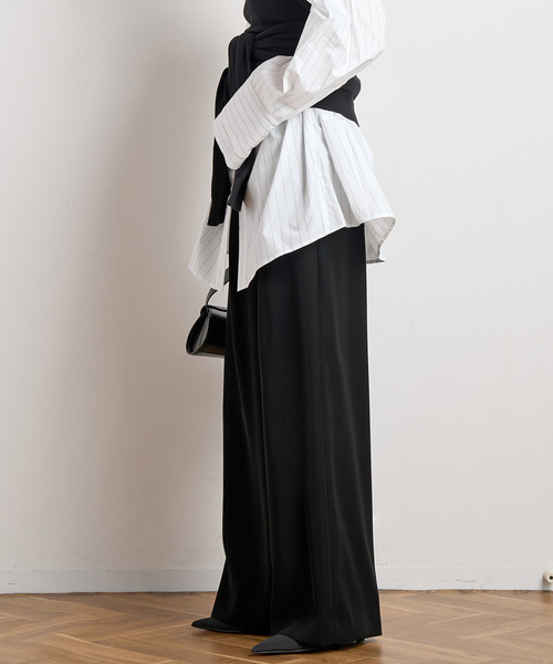 EVERYDAY I LIKE.（エヴリディアイライク）の「*イージーワイドパンツ（その他パンツ・レディース・ブラック/ネイビー・38/36/34）」の16枚目の写真