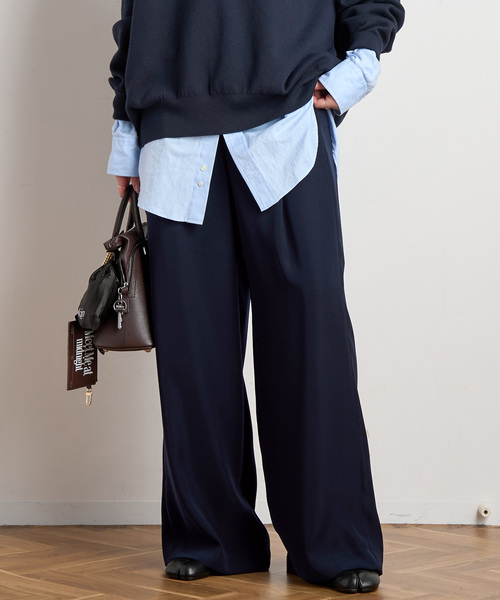 EVERYDAY I LIKE.（エヴリディアイライク）の「*イージーワイドパンツ（その他パンツ・レディース・ブラック/ネイビー・38/36/34）」の21枚目の写真