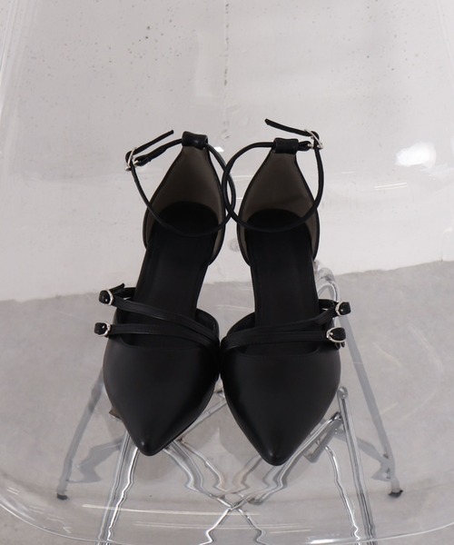 archives(アルシーヴ)の「2ストラップセパレートパンプス(パンプス・レディース・シルバーグレー/アイボリー/ブラック・MEDIUM/LARGE)」の11枚目の写真