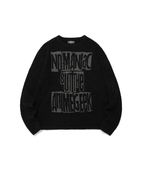 NICE GHOST CLUB(ナイスゴーストクラブ)の「ANIME L/S KNIT TEE_BLACK(NG2EFUK608A)(ニット/セーター・レディース・ブラック・S/M)」の1枚目の写真
