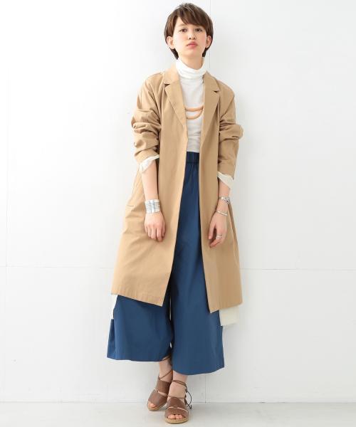 Ray BEAMS(レイビームス)の「Ray BEAMS / レイヤード コットン コクーン コート(その他アウター・レディース・ベージュ/ブラウン系その他・1/0)」の3枚目の写真