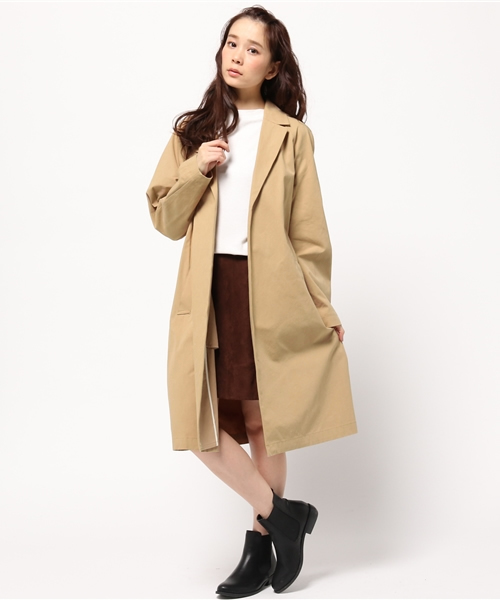 Ray BEAMS(レイビームス)の「Ray BEAMS / レイヤード コットン コクーン コート(その他アウター・レディース・ベージュ/ブラウン系その他・1/0)」の9枚目の写真