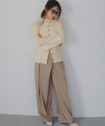 AJUGA. | ラップデザイン ツイルパンツ(スラックス)