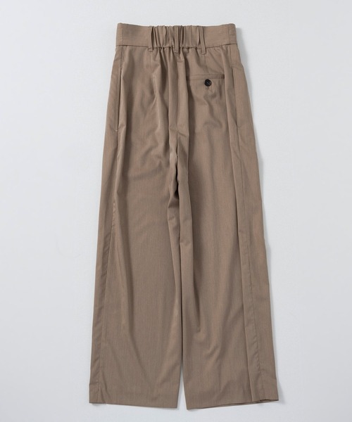 AJUGA.（アジュガ）の「ラップデザイン ツイルパンツ（スラックス・レディース・チャコールグレー/ベージュ・S/M）」の3枚目の写真
