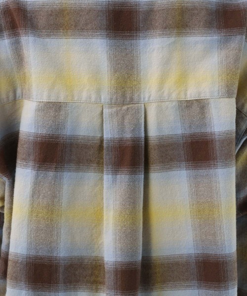 BAYFLOW（ベイフロー）の「Feels FLOWチェックシャツ（シャツ/ブラウス・レディース・イエロー/チャコールグレー/オフホワイト/オレンジ・FREE）」の13枚目の写真