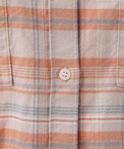 BAYFLOW（ベイフロー）の「Feels FLOWチェックシャツ（シャツ/ブラウス・レディース・イエロー/チャコールグレー/オフホワイト/オレンジ・FREE）」の22枚目の写真