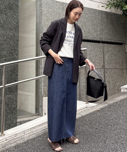 SLOBE IENA（スローブイエナ）の「《セットアップ対応可》Clubロゴスウェット（スウェット・レディース・ネイビー/アイボリー・FREE）」の6枚目の写真